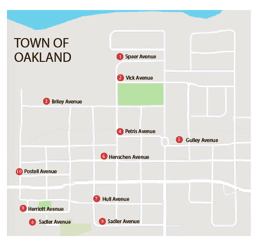 Town of Oakland Map Part 1