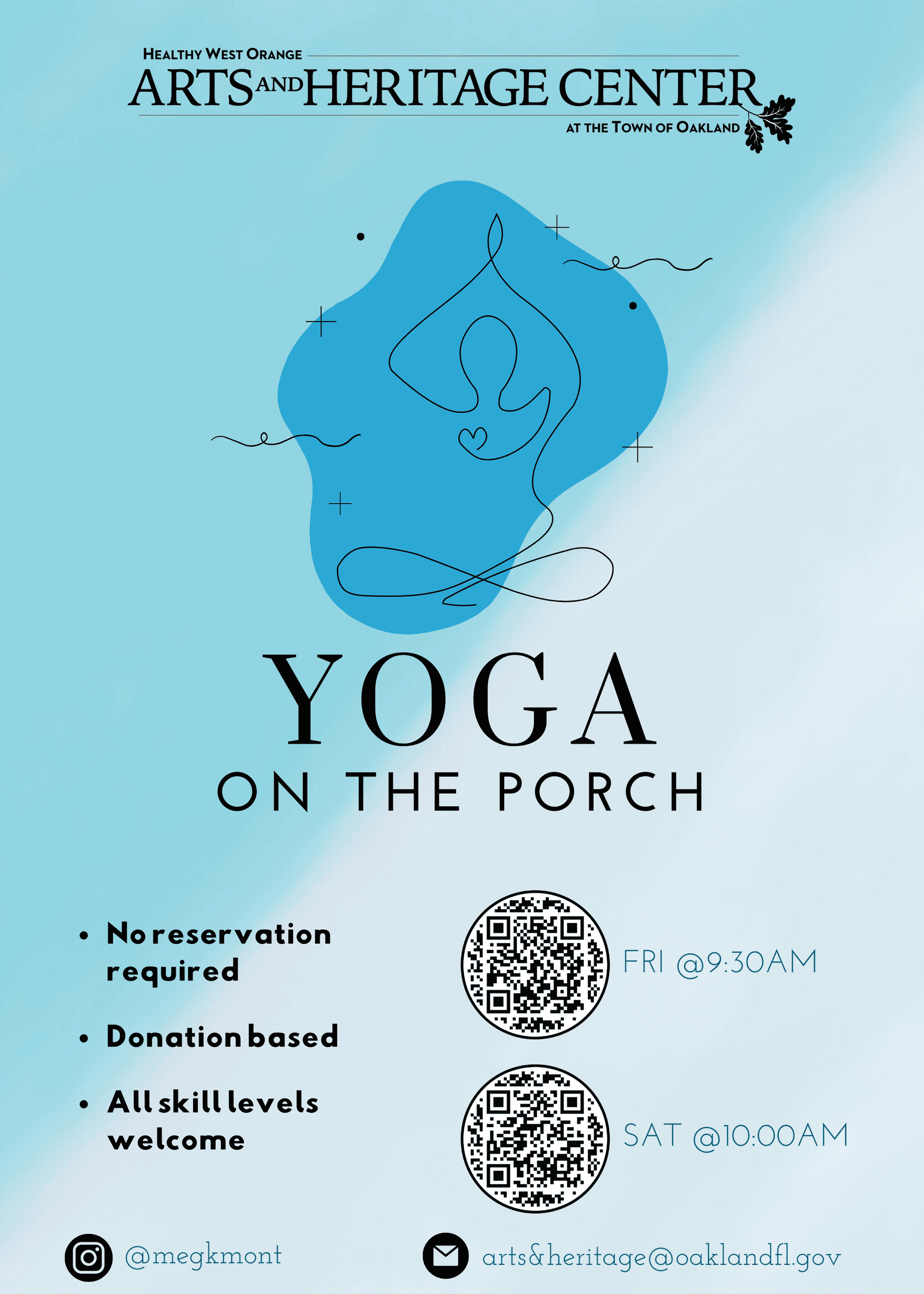 Yoga on the Porch Fall 2024 Flyer