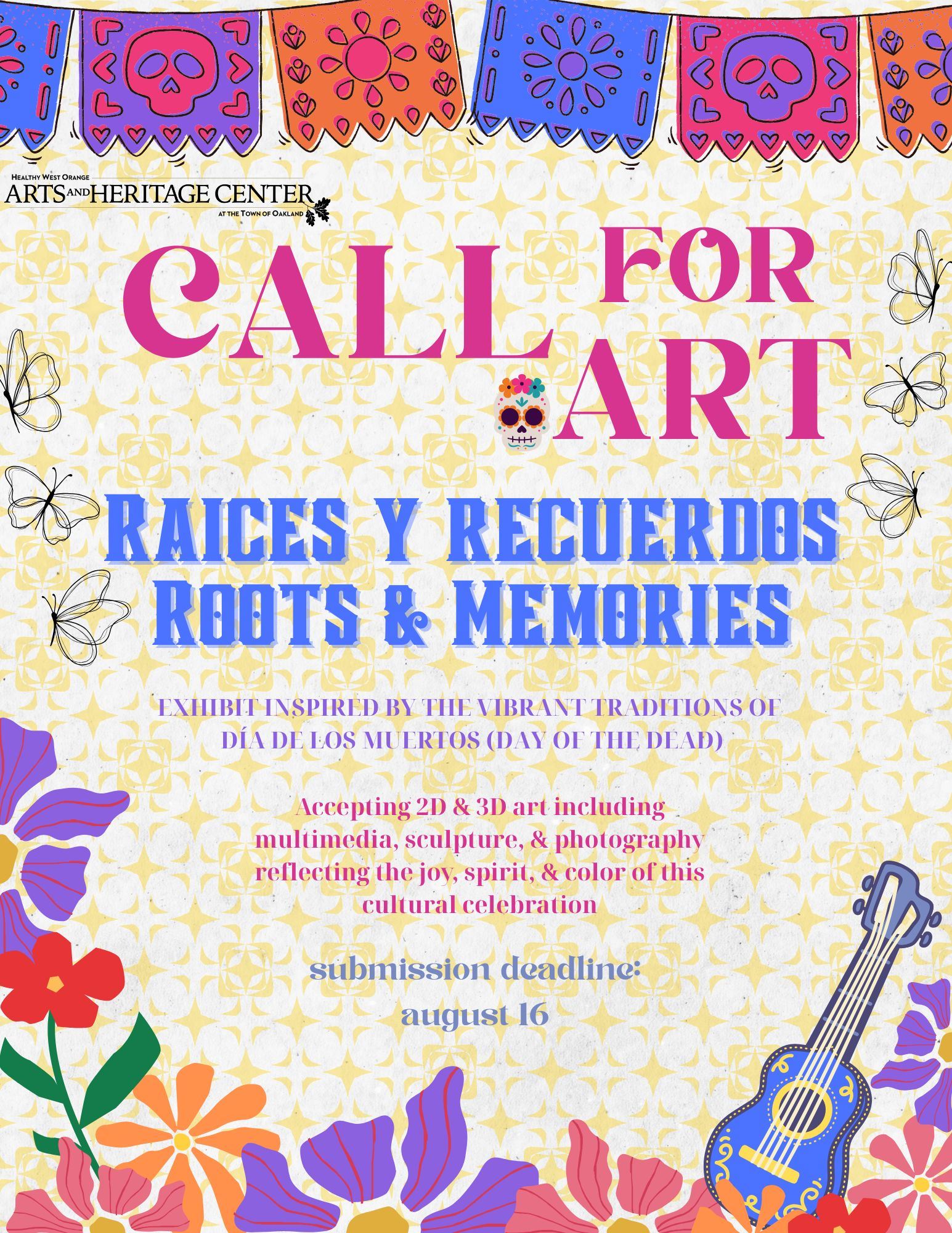 Day of Dead Call for Art FINAL wo QR code