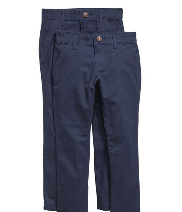 Child wearing a red polo shirt