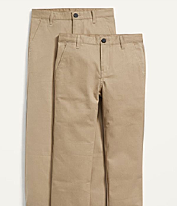 Child wearing a navy blue polo shirt