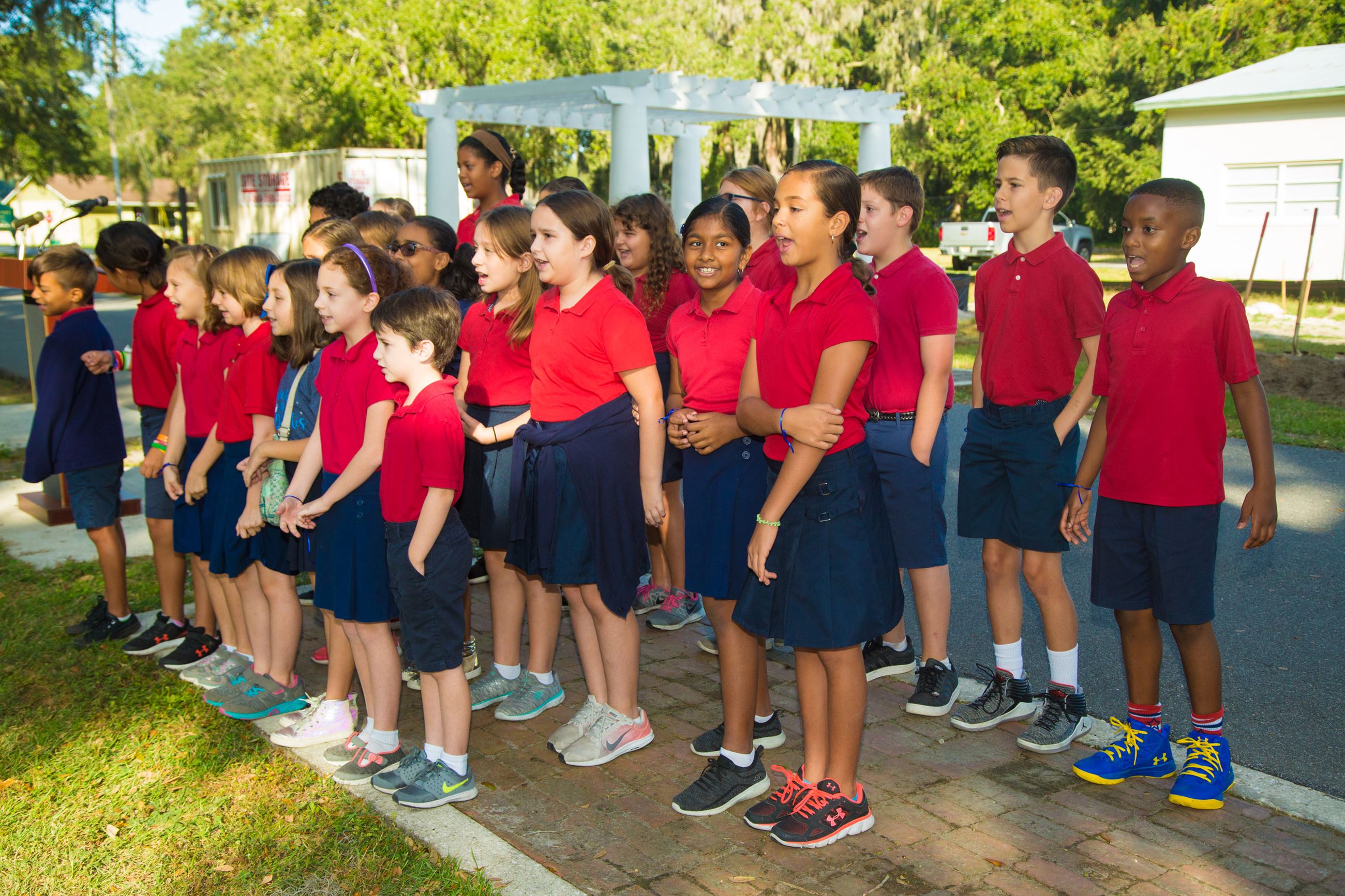 Oakland Avenue Charter School students singing at The Arts and Heritage Center groundbreaking Oakland Avenue Charter School students singing at The Arts and Heritage Center groundbreaking
