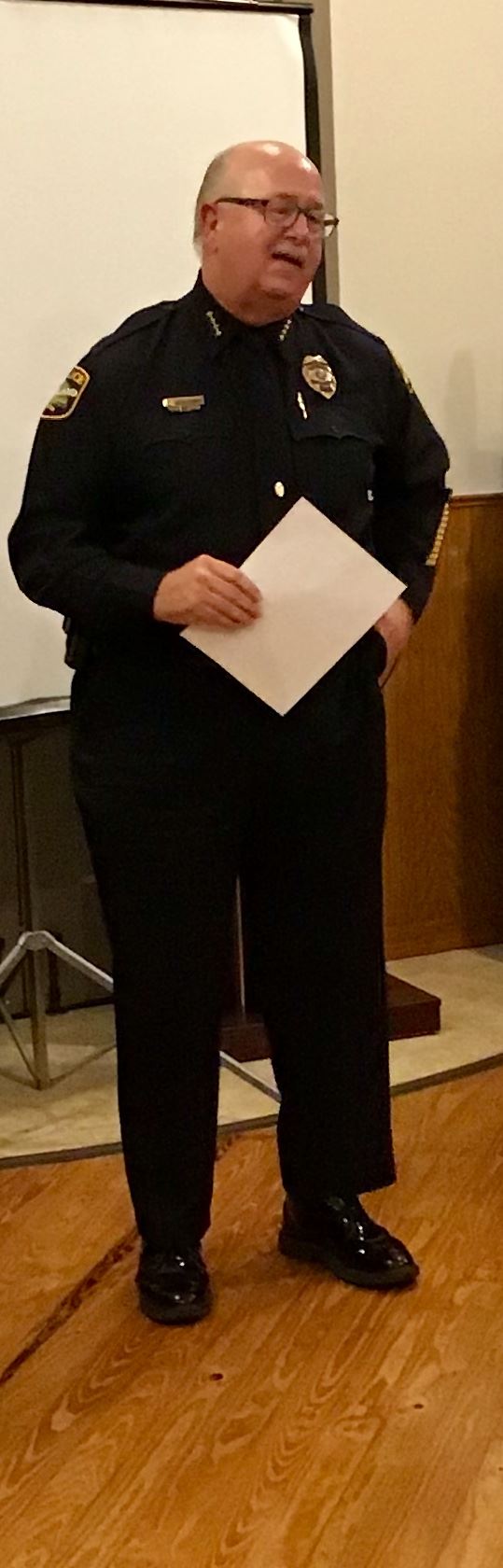 Chief Thomas talks about the commendation.