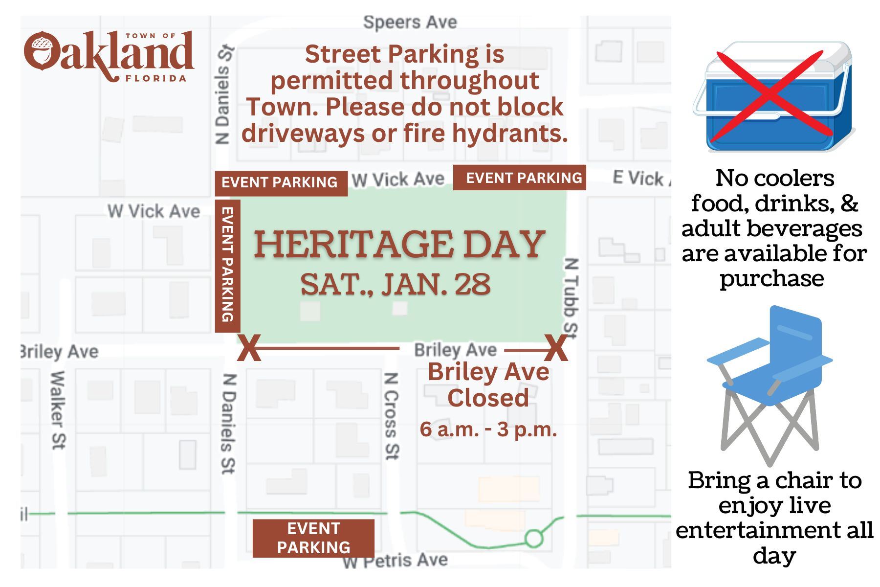 2023 Heritage Day Parking Map UPDATE